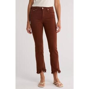 Simkhai River High Rise Straight Crop Jean in Anise 28